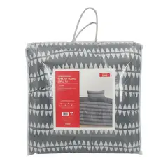 PRECIO UNO - Cubrecama Vera Estampado Plomo 1.5 Plazas