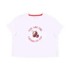 REDWOOD - Polo Estampado Crop Mujer