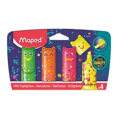 MAPED - Resaltadores Mini Pixel Party 4 Und