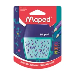 MAPED - Sacapuntas Shaker Pixel 2 Hojas Blíster