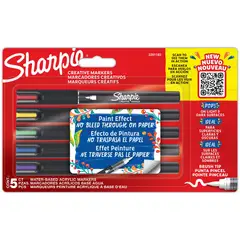 SHARPIE - Plumones Acrílicos Punta Pincel Blíster 5 Und