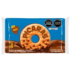 PICARAS - Galleta Pícaras Chips Sixpack 228 g