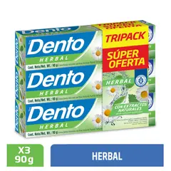 Dento - Crema Dental Herbal Caja 3 Und