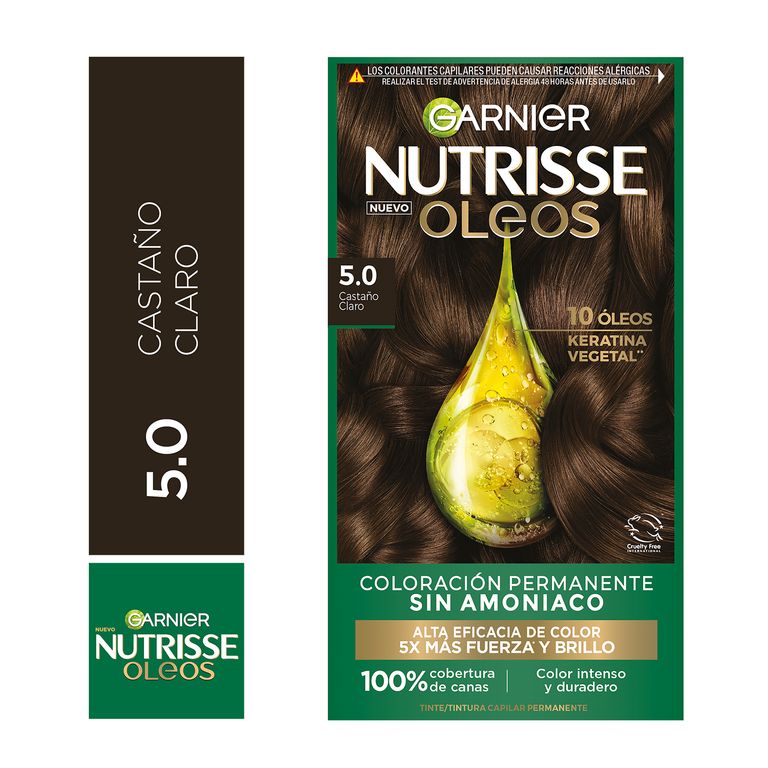 Kit Tinte Capilar Oleos Tono 5.0 Castaño Claro