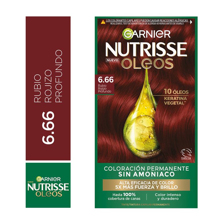 Tinte Oleos Tono 6.66 Rubio Rojizo Profundo