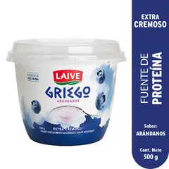 LAIVE - Yogurt Griego Arándano Envase 500 g