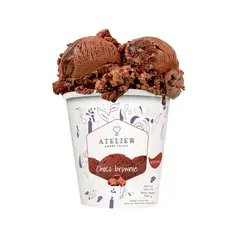 ATELIER - Helado Artesanal Chocobrownie Pote 500 mL