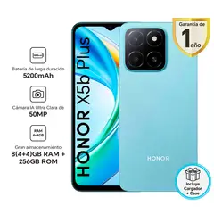 HONOR - Smartphone X5B Plus Azul 256Gb 4Gb