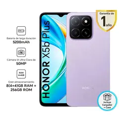 HONOR - Smartphone X5B Plus Morado 256Gb 4Gb