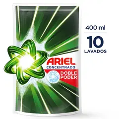 ARIEL - Detergente Líquido Doble Poder Doypack 400 mL