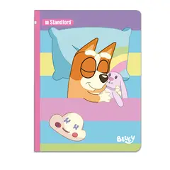 GENERICO - Cuaderno Standford Inicial 1X1 Diseño Bluey 80 Hojas