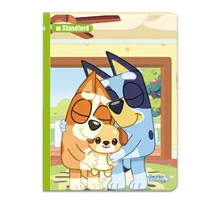 GENERICO - Cuaderno Standford 80 Hojas Kinder 2x2 Bluey