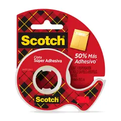 SCOTCH - Cinta Súper Adhesiva 19 mm Con Dispensador
