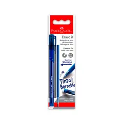 FABER CASTELL - Lapicero Tinta Gel Borrable + Recarga De Tinta