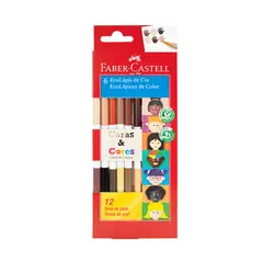 FABER CASTELL - Colores Delgado Caras Y Colores Empaque 6 Und
