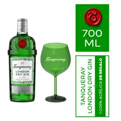 TANQUERAY - Gin London 700 mL + Copa Verde
