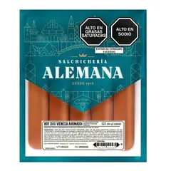 SALCHICHERIA ALEMANA - Hot Dog Vienesa Salchichería Alemana Empaque 250 g