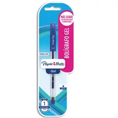 PAPER MATE - Lapicero Gel Azul Con Grip