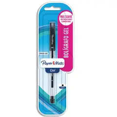 PAPER MATE - Lapicero Gel Negro Con Grip
