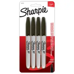SHARPIE - MARCADORES PERMANENTE NEGRO X4UN