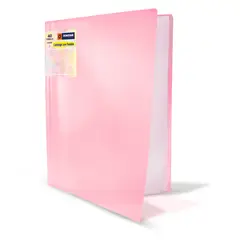 VINIFAN - Catálogo Con Fundas A4 40 Hojas Rosa Pastel