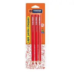 VINIFAN - Lápiz Jumbo Chequeo Blíster 3