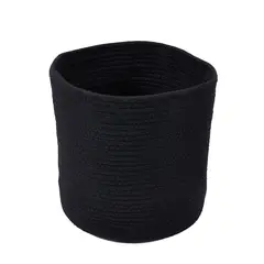 CASA JOVEN - Cesto Tejido Redondo Negro