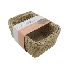 CASA JOVEN - Pack Cesto Tejido x3 Beige