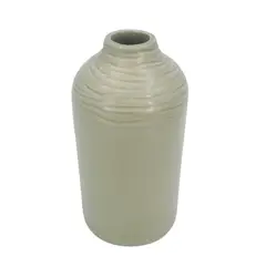 CASA JOVEN - Maceta Cerámica Botella Taupe 13Cm