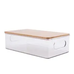 CASA JOVEN - Caja Organizadora Tapa Bambú 26 x 15