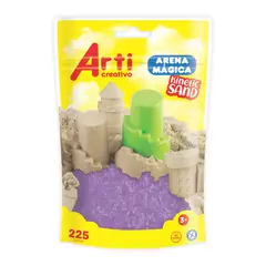 ARTI CREATIVO - Arena Mágica Glitter Morado Empaque 225g