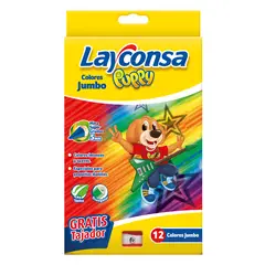LAYCONSA - Colores Jumbo Triangular Empaque 12 Und