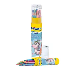 LAYCONSA - Colores Pastel Triangular Estuche 12 Und