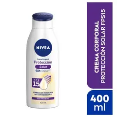 NIVEA - Crema Corporal Protección Sola Fps15 Envase 400 mL