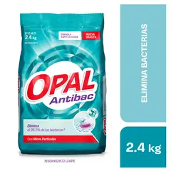 OPAL - Detergente Polvo Antibacterial Bolsa 2.4 Kg