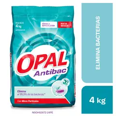 OPAL - Detergente en Polvo Antibacterial Bolsa 4 Kg