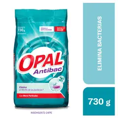 OPAL - Detergente Polvo Antibacterial Bolsa 730 g