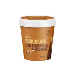 POSTRELADO - Helado Chocolate con Almendra y Brownie Pote 473 mL