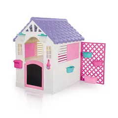 DOLU - Garden Playhouse con Reja Rosada