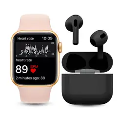 PROLINK - Combo Smartwatch y Audífonos Bluetooth Rosa