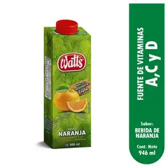 WATTS - Bebida Naranja Caja 946 mL