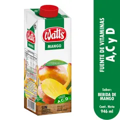 WATTS - Bebida Mango Caja 946 mL