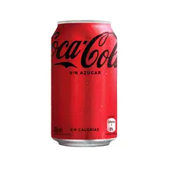 COCA COLA - Gaseosa Sin Azúcar Lata 350 mL