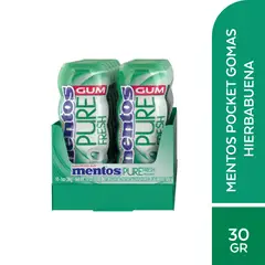 MENTOS - Chicle Pure Fresh Sabor Menta Verde Spearmint 10 Und