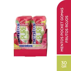 MENTOS - Chicle Pure Fresh Sabor Berry Lime Display 10 Und