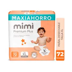 MIMI - Pañal Premium Plus Maxiahorro Xl Pack 72 Unidades