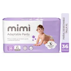 MIMI - Pañal Adaptable Xl Pack 36 Unidades