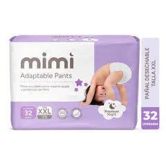MIMI - Pañal Adaptable Xl Pack 32 Unidades