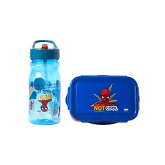 MARVEL - Táper Hermético + Botella Spiderman