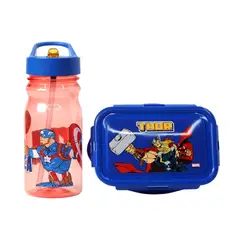 MARVEL - Táper Hermético con Botella Avengers